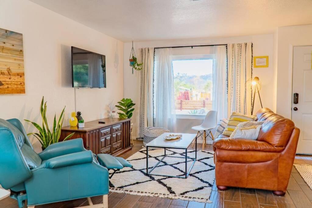New! Jt Sunshine House Cozy, Artsy & Comfy, Dog Friendly, 3Bd Villa Joshua Tree Exterior foto